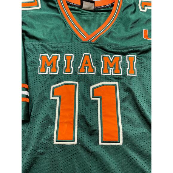 Vintage TOW Top Of The World University of Miami Hurricanes Canes #11 Jersey XXL - Picture 6 of 9